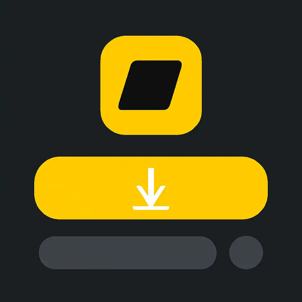 Close-up of button or form field for android apk install