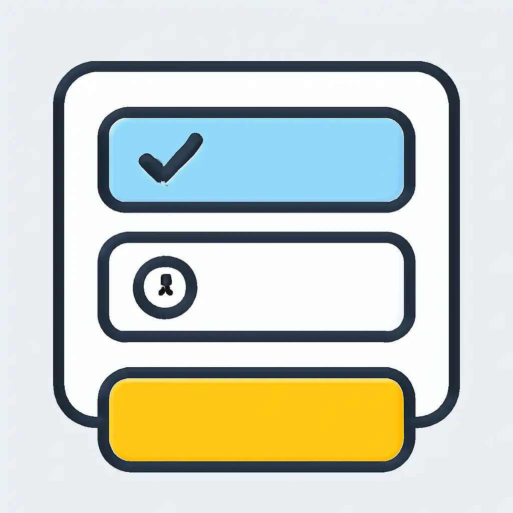 Close-up of button or form field for payout timings