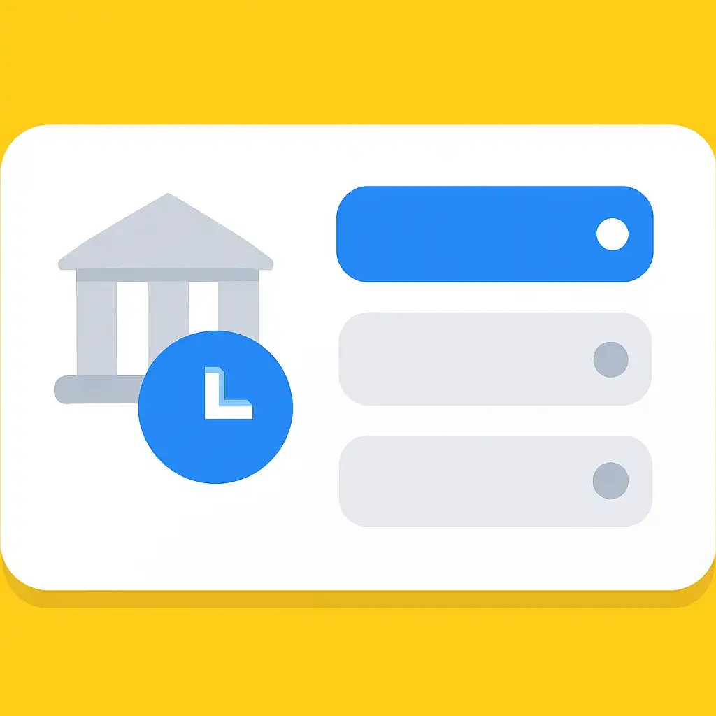 Close-up of button or form field for bank transfer times
