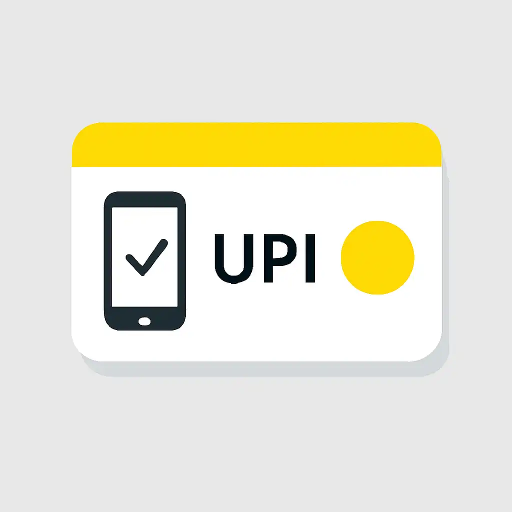 Close-up of button or form field for upi deposits